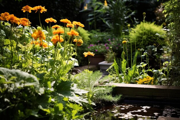 Garten Serenity Ruhe Oase im Blumengarten