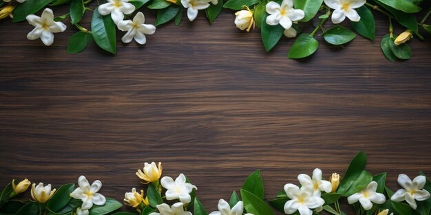 Gartenblumen über dem Tisch