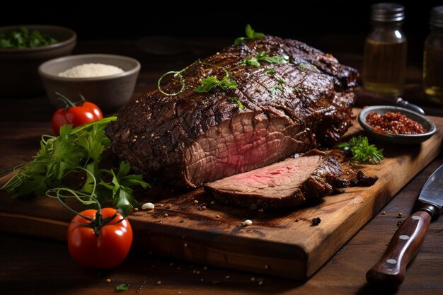 Foto gastronomische roast-beef-fahrt