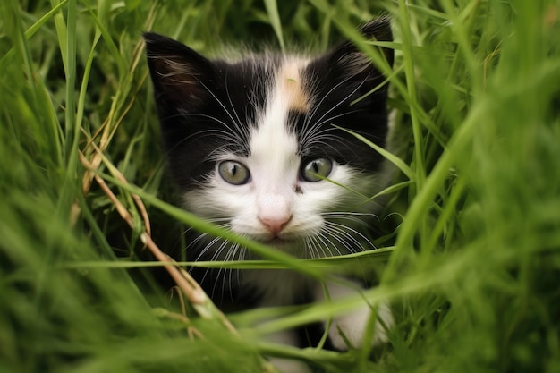 Gatito en la hierba