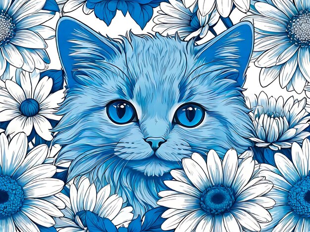 El gato azul.