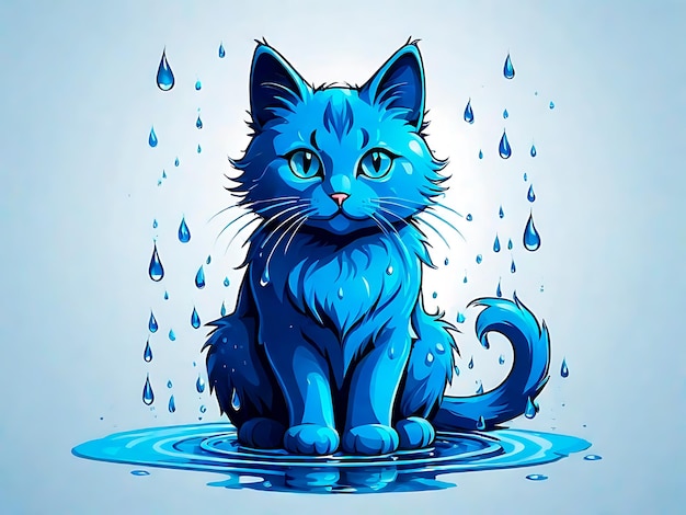 El gato azul.