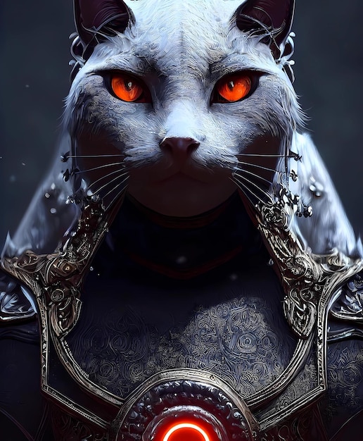 El gato brutal de metal