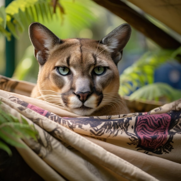 un gato en una canasta