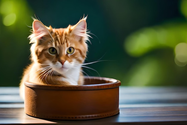 Un gato en un cinturón de cuero.