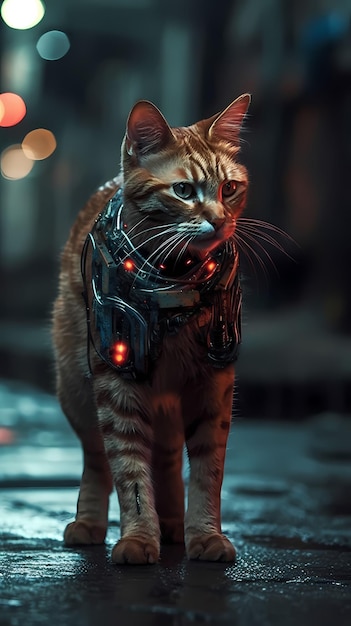 Gato Cyberpunk Alfa 04