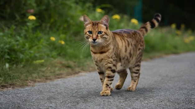 Gato de Bengala isolado