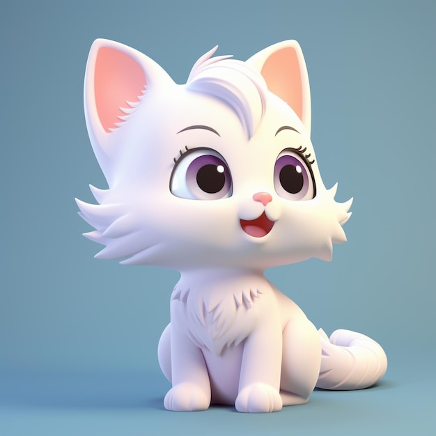 Gato de desenho animado 3D