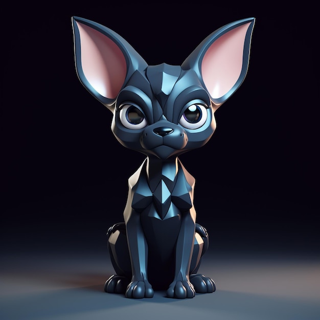 Gato de desenho animado 3D