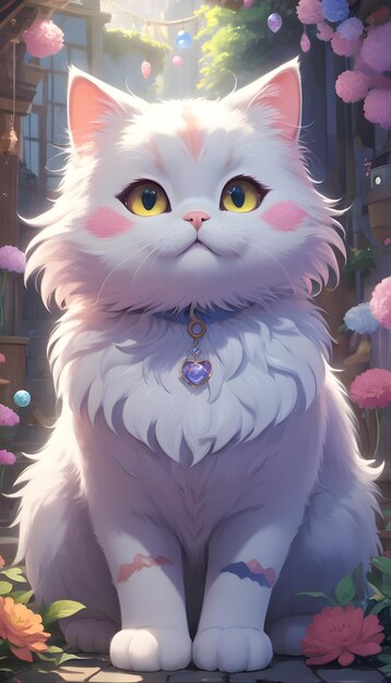 Gato de fantasia bonito.