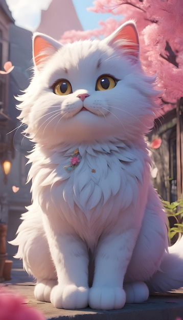 Gato de fantasia bonito.