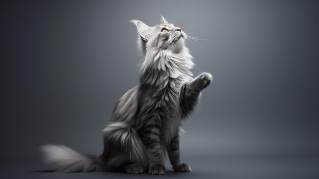 Gato de Maine Coon bonito