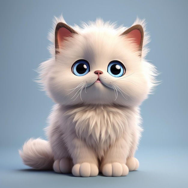 Gato de dibujos animados en 3D