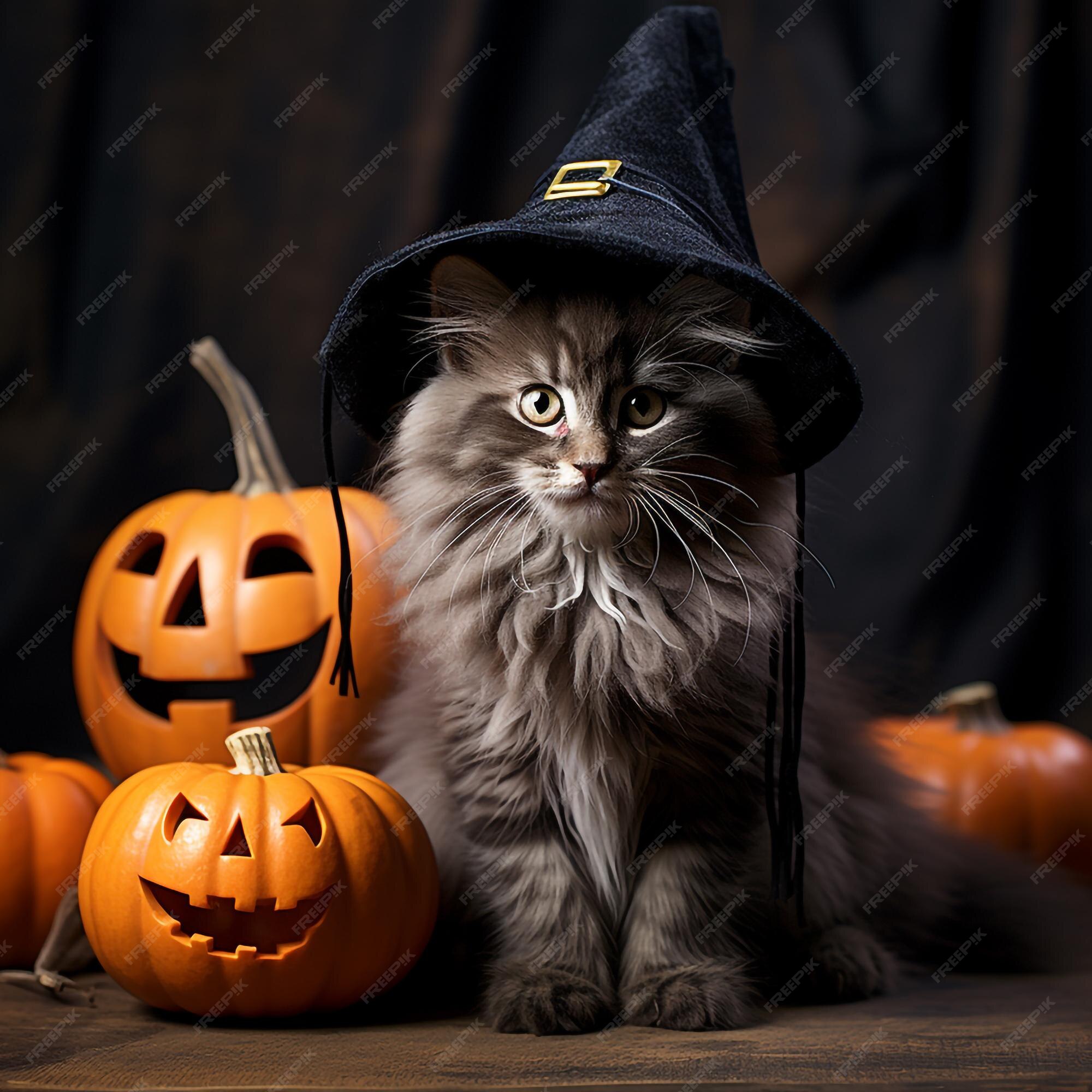 Vetores de Ilustração De Halloween De Uma Bruxa Fofa E Seu Gato Curtindo  Passeio Lunar e mais imagens de Dia das Bruxas - iStock