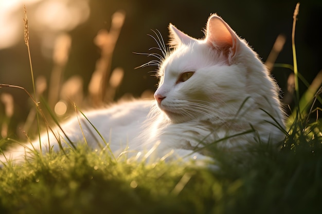 Un gato durmiendo en la superficie