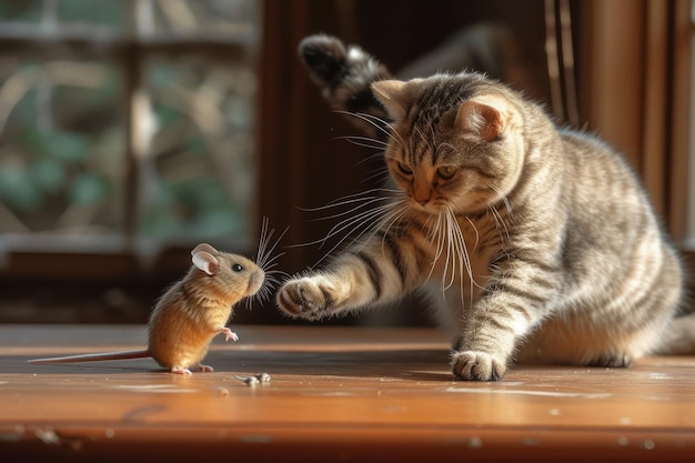 Gato e Rato enfrentam-se num momento tenso