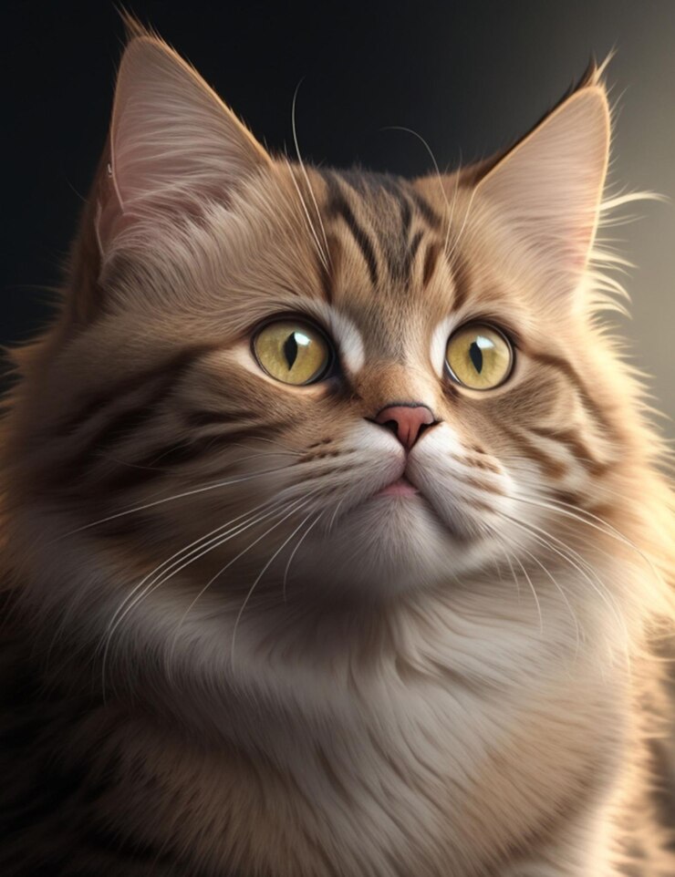 El gato enojado susurrando genera Ai