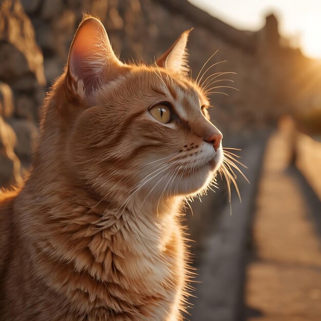 un gato está mirando a la cámara y está mirando la cámara