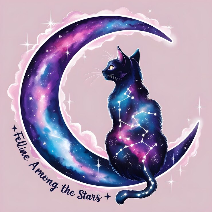 un gato con una estrella que dice "muertas las estrellas"