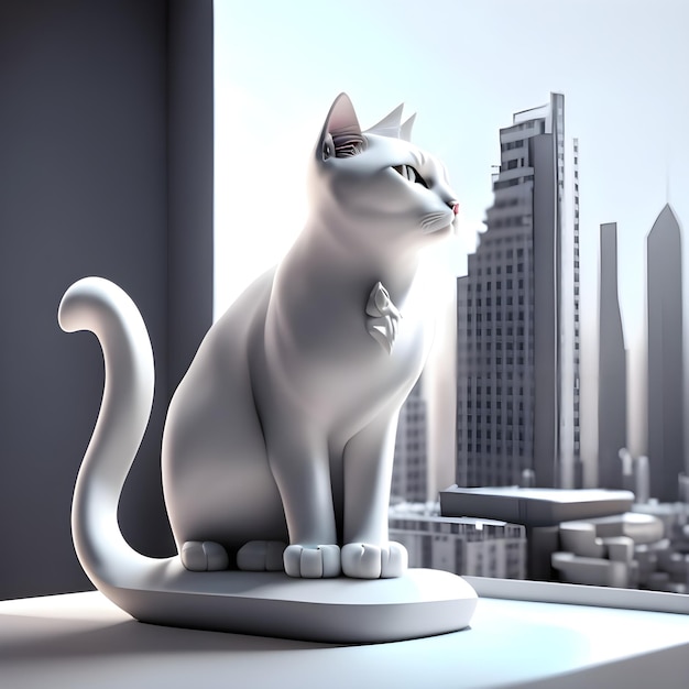 gato estructura 3d