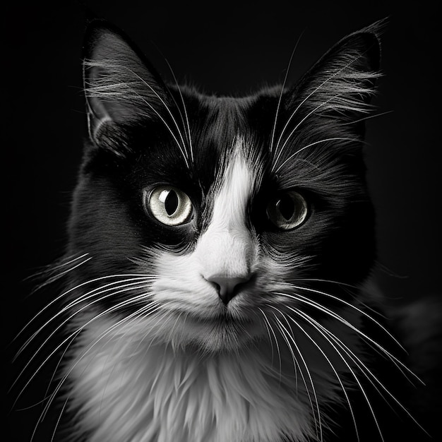 Gato Félix blanco y negro