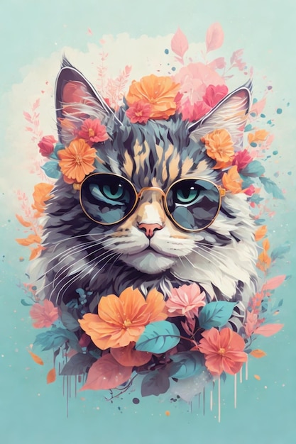 Gato floral