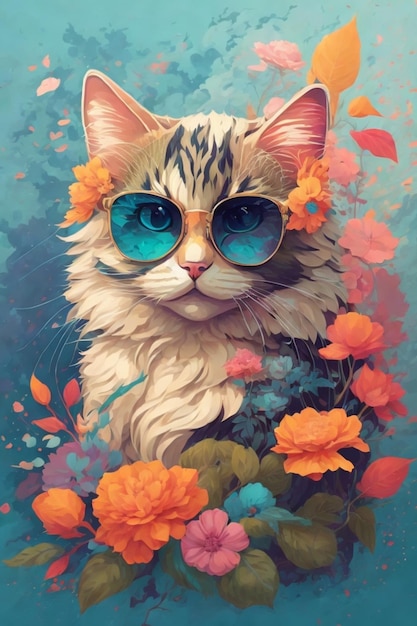 Gato floral