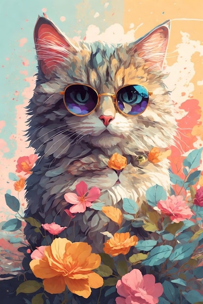 Gato floral