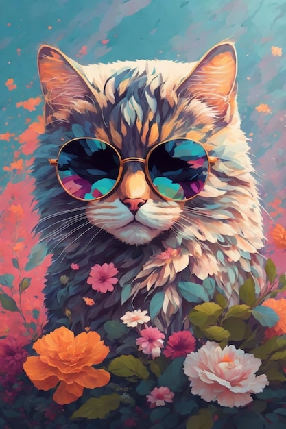 Gato floral