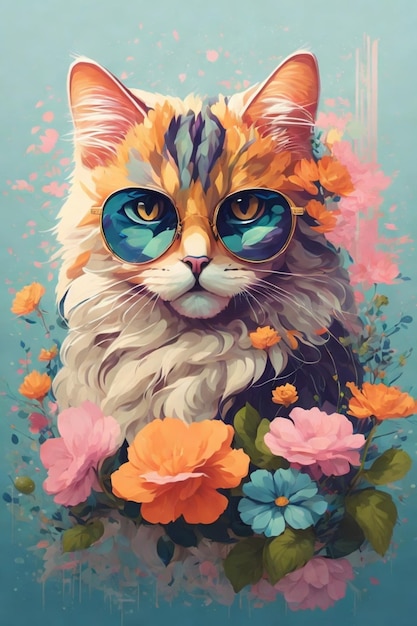 Gato floral