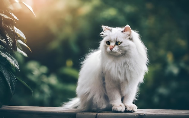 Gato fofo sentado