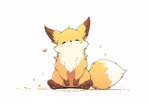 Gato Fox Kitten anime estilo desenho animado