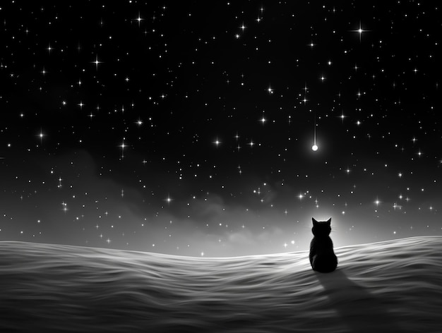 gato galaxia artHD 8K fondo de pantalla Imagen fotográfica de stock