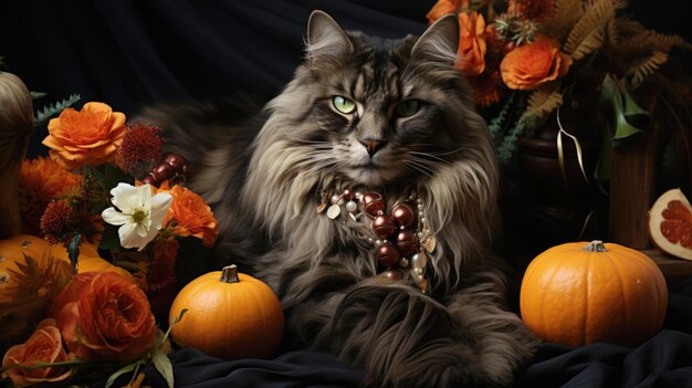 gato de halloween