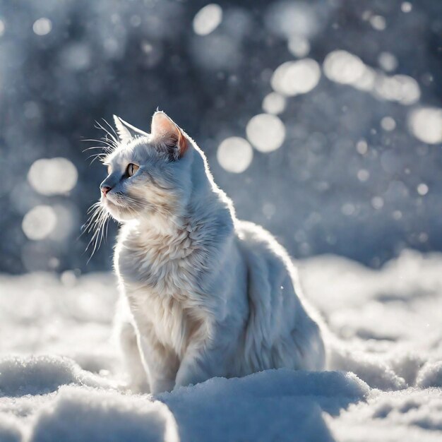 El gato en invierno