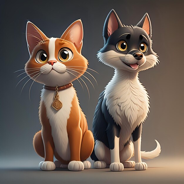 gato lindo de dibujos animados para niños