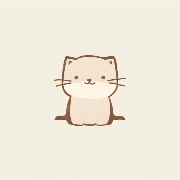 Foto gato minimal caro