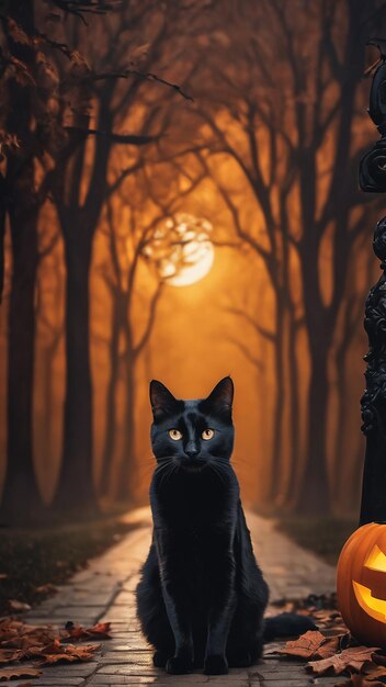 Gato negro, halloween