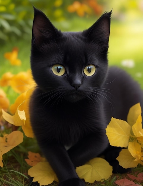 Foto el gato negro.
