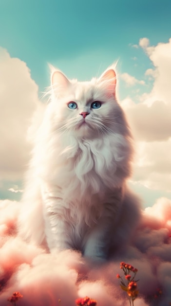 Un gato en las nubes