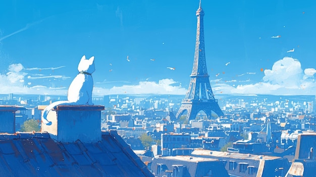 El gato en París.