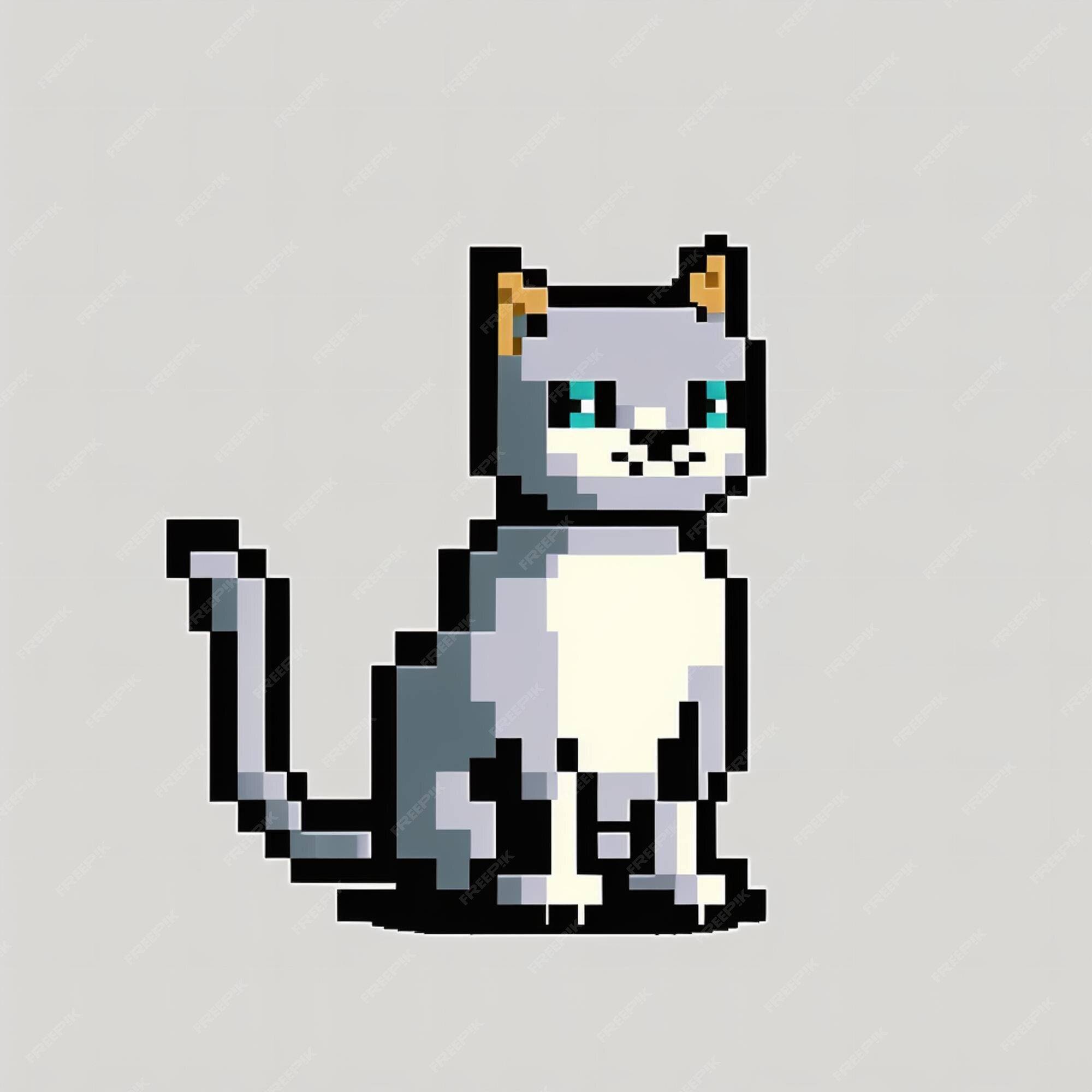 Pixel art Grânulo Gato, Gato, animais, texto png