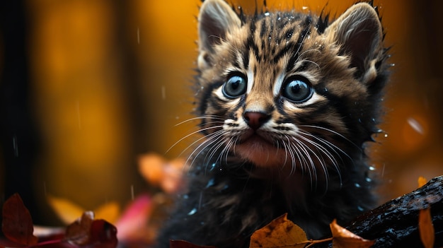 gato preocupado Fotografia de alta definição papel de parede criativo