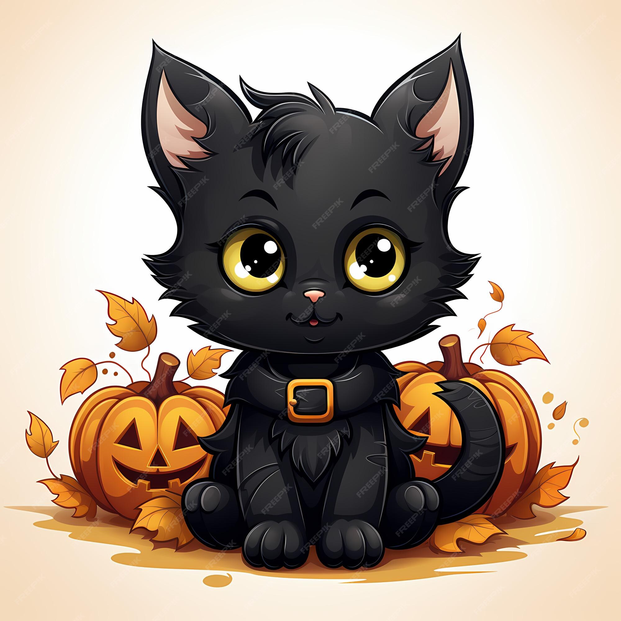 Um Conjunto De Gatos Pretos. Uma Coleção De Gatos Dos Desenhos Animados  Para O Halloween. Adorável Jogando Gatinhos Pretos. Ilustração Do Vetor De  Animais De Estimação. Ilustraciones svg, vectoriales, clip art vectorizado