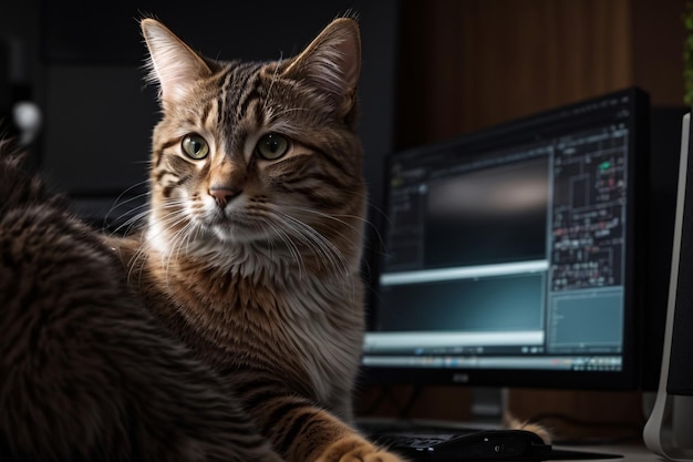 Foto el gato del programador