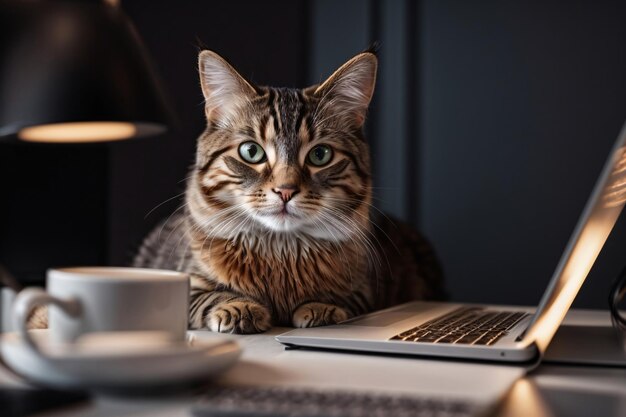 Foto el gato del programador