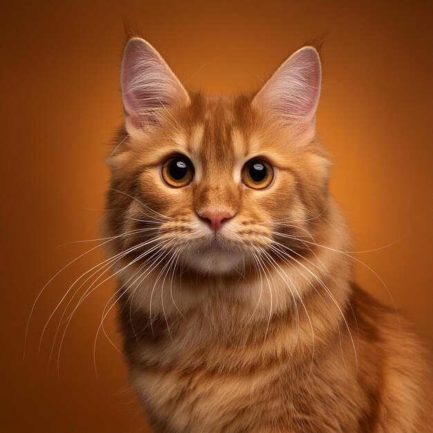 Foto un gato que está sentado en una mesa