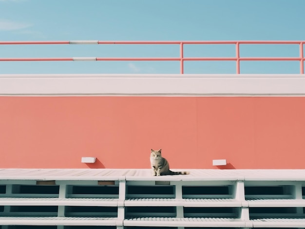 gato relaxando no navio