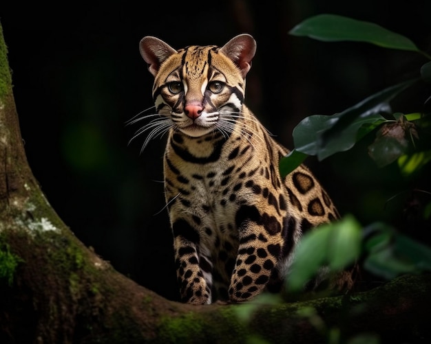 El gato salvaje es lindo.