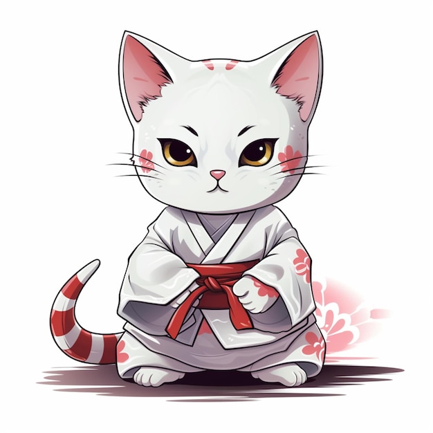 El gato samurai